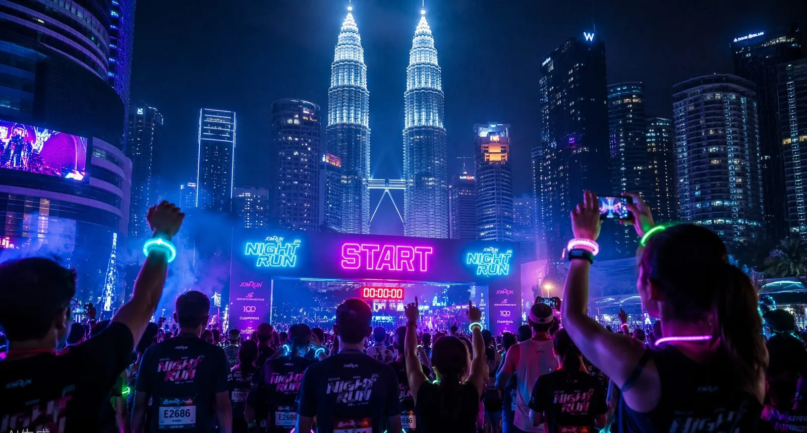 Kuala Lumpur skyline at night